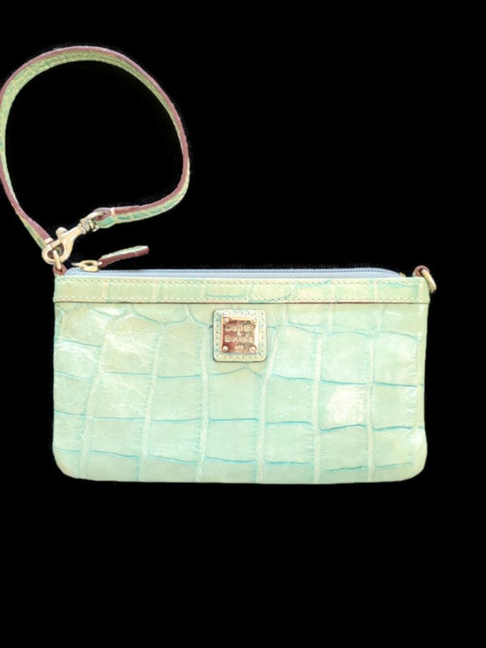 Dooney & Bourke Croc-embossed Wristlet